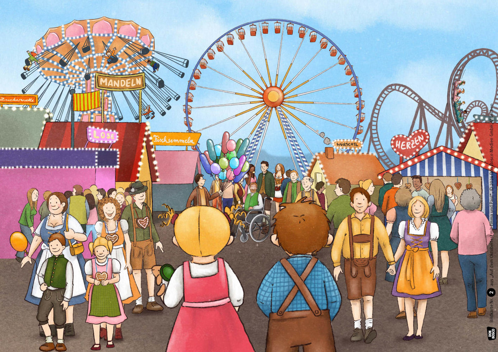 Weitere Ansicht: Auf dem Oktoberfest mit Emma und Paul. Kamishibai Bildkartenset | Simone Klement, Eva-Maria Maywald
