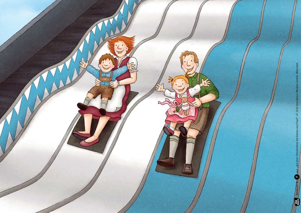 Weitere Ansicht: Auf dem Oktoberfest mit Emma und Paul. Kamishibai Bildkartenset | Simone Klement, Eva-Maria Maywald