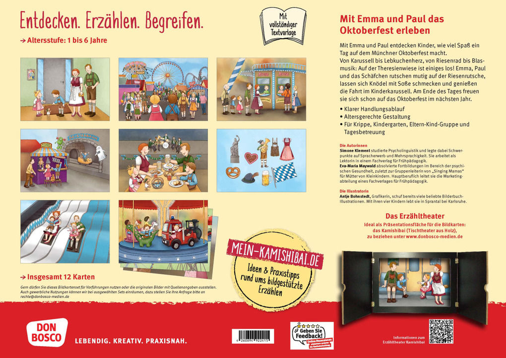 Weitere Ansicht: Auf dem Oktoberfest mit Emma und Paul. Kamishibai Bildkartenset | Simone Klement, Eva-Maria Maywald