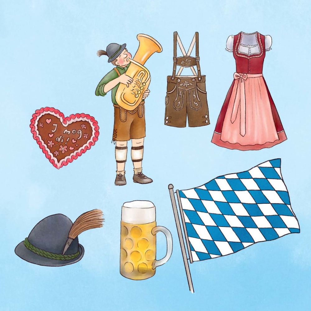 Weitere Ansicht: Auf dem Oktoberfest mit Emma und Paul. Mini-Bilderbuch | Simone Klement, Eva-Maria Maywald