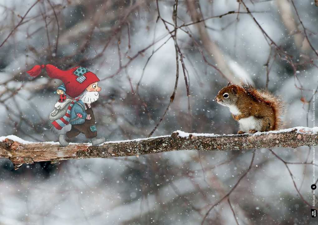 Weitere Ansicht: Winter im Wichtelwald. Kamishibai Bildkartenset | Outi Kaden