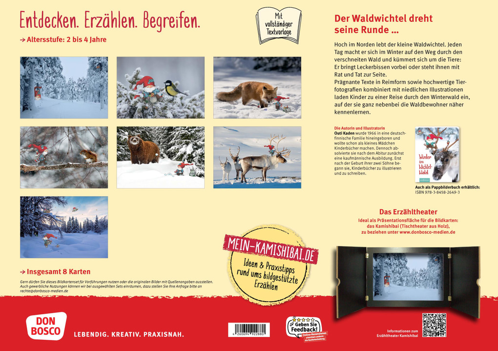 Weitere Ansicht: Winter im Wichtelwald. Kamishibai Bildkartenset | Outi Kaden