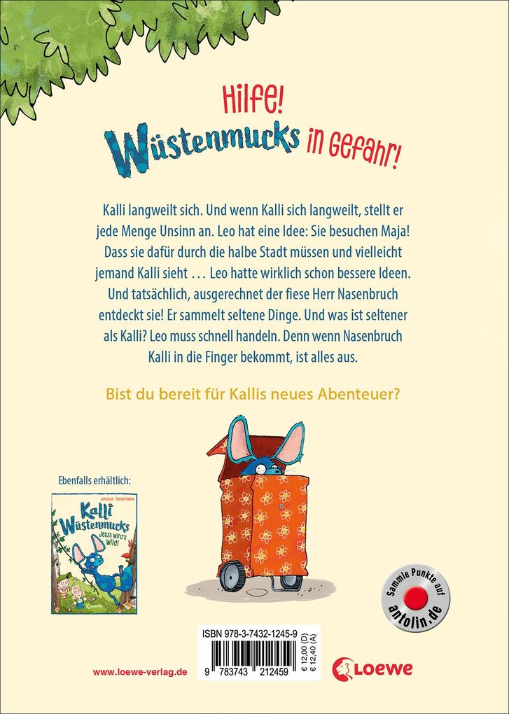 Weitere Ansicht: Kalli Wüstenmucks lebt gefährlich (Band 3) | Julie Leuze, Anke Loose