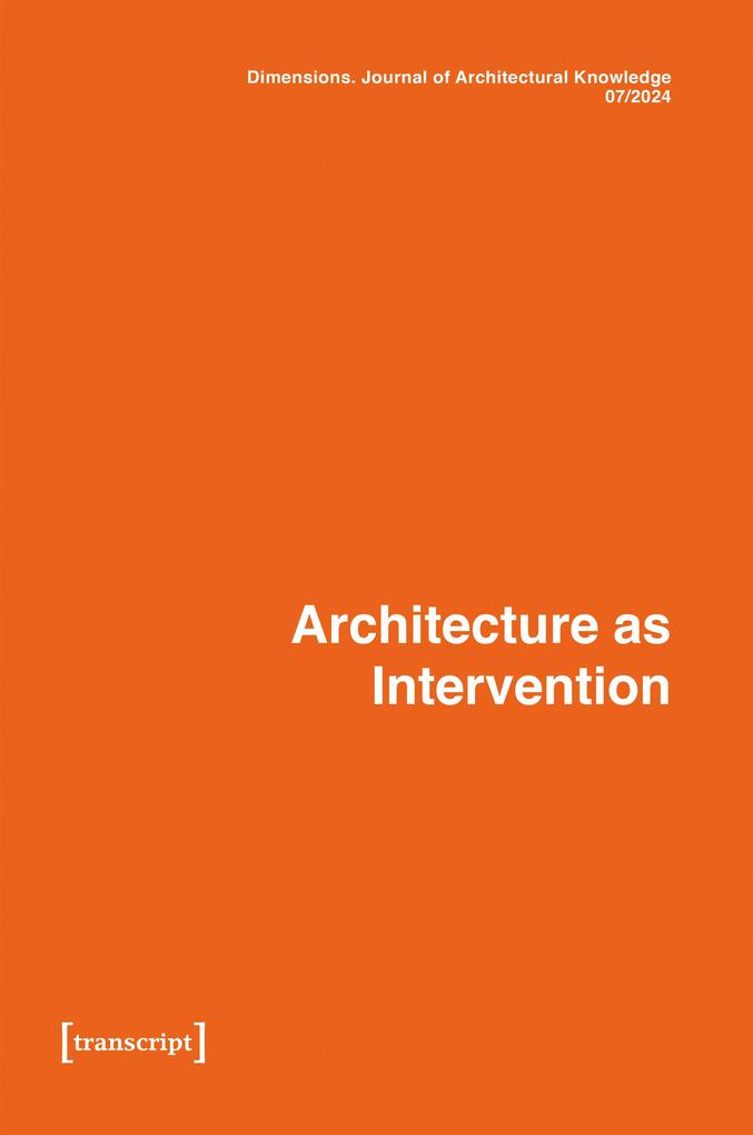 Produktbild: Dimensions. Journal of Architectural Knowledge