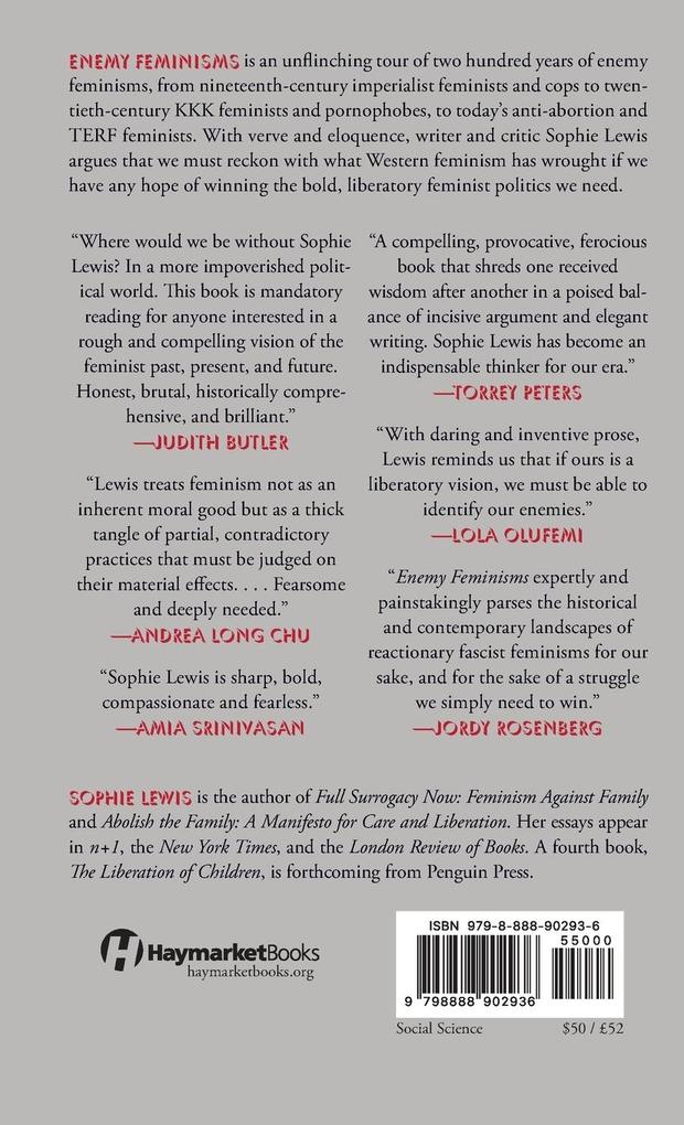 Weitere Ansicht: Enemy Feminisms | Sophie Lewis