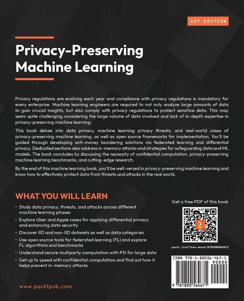 Weitere Ansicht: Privacy-Preserving Machine Learning | Srinivasa Rao Aravilli