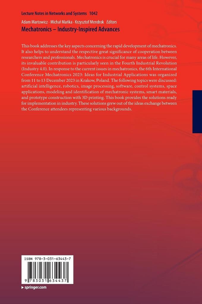 Weitere Ansicht: Mechatronics - Industry-Inspired Advances