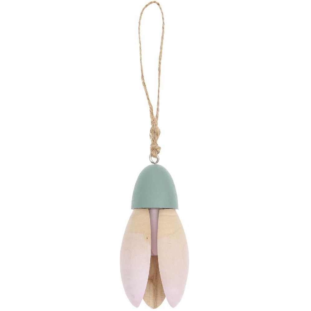 Produktbild: Holz Hänger Blüte, rosa