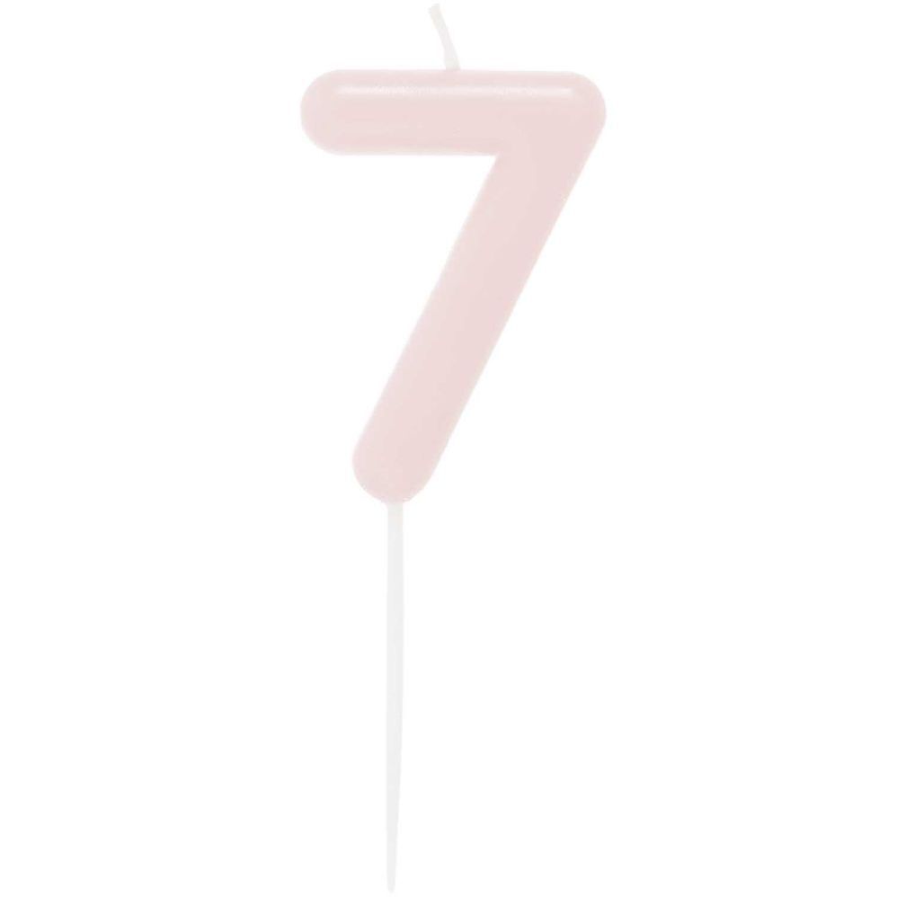 Produktbild: Zahlenkerze 7, Rosa