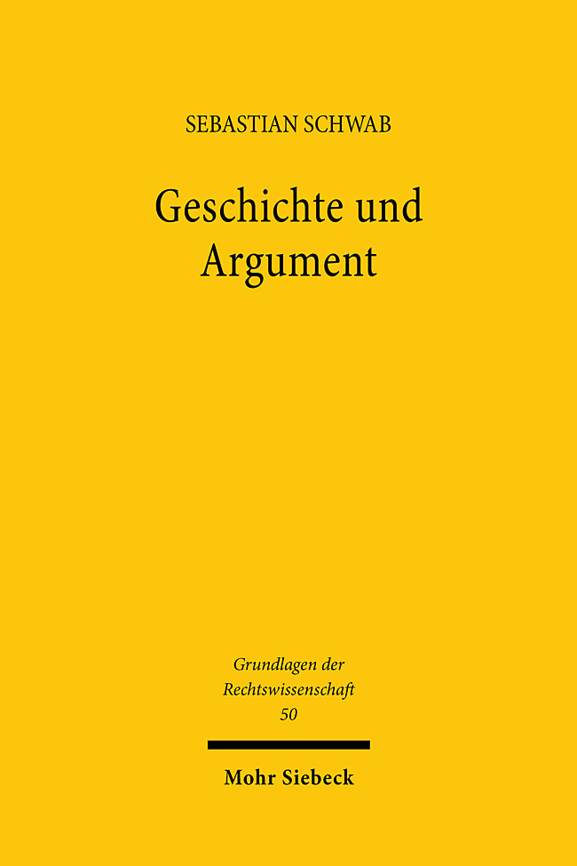 Produktbild: Geschichte und Argument | Sebastian Schwab