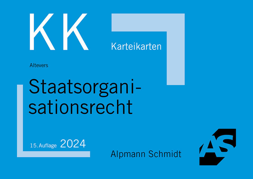Produktbild: Karteikarten Staatsorganisationsrecht | Ralf Altevers
