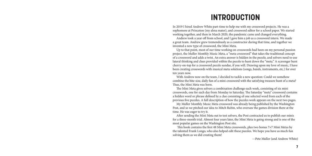 Weitere Ansicht: Mini Meta Crosswords | Pete Muller