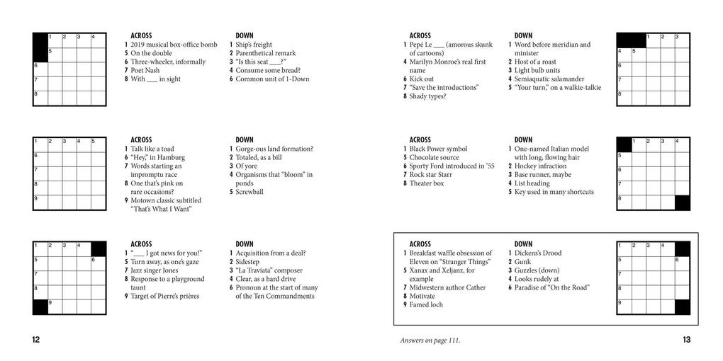 Weitere Ansicht: Mini Meta Crosswords | Pete Muller
