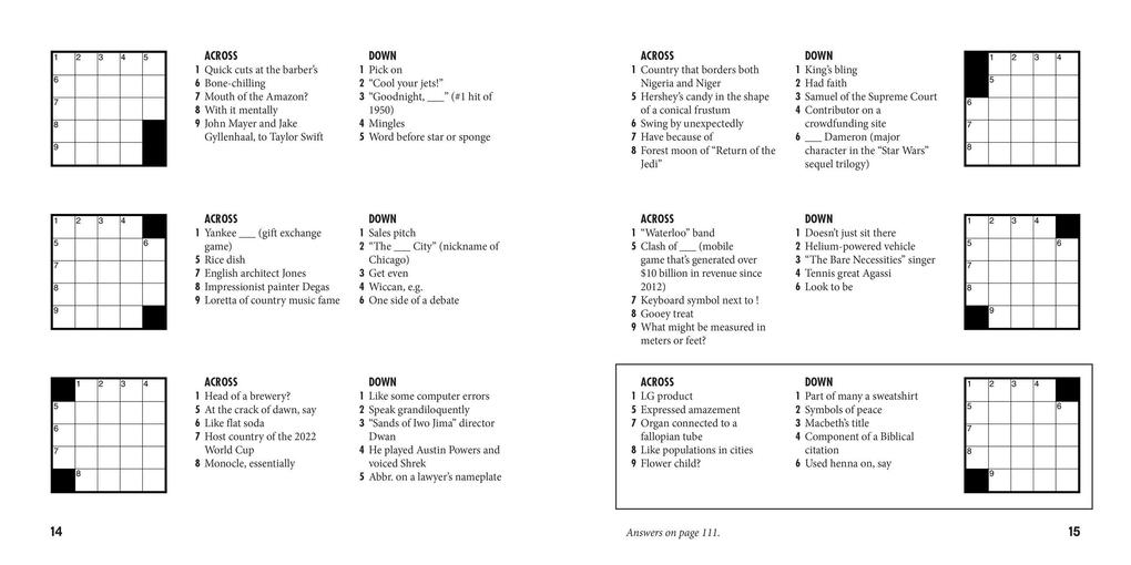 Weitere Ansicht: Mini Meta Crosswords | Pete Muller