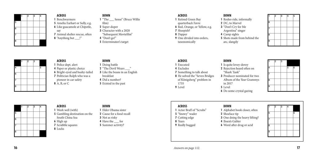 Weitere Ansicht: Mini Meta Crosswords | Pete Muller