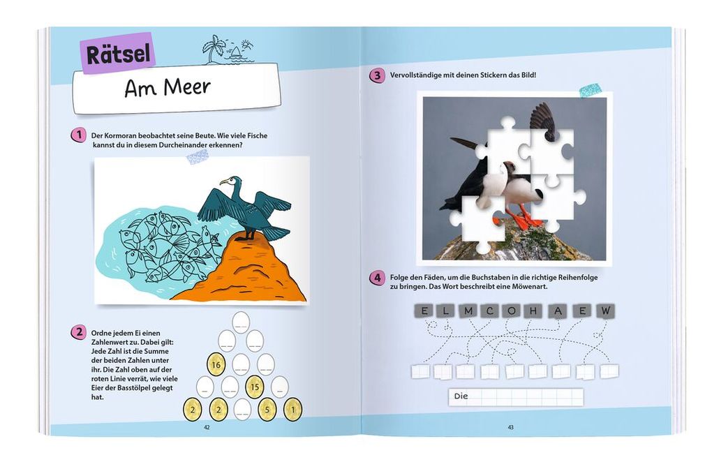 Weitere Ansicht: Expedition Natur Rätseln, Stickern, Bestimmen - Vögel