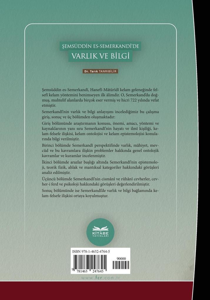 Weitere Ansicht: Being and Knowledge in Shamsuddin es-Samarkandî | Tark Tanrbilir