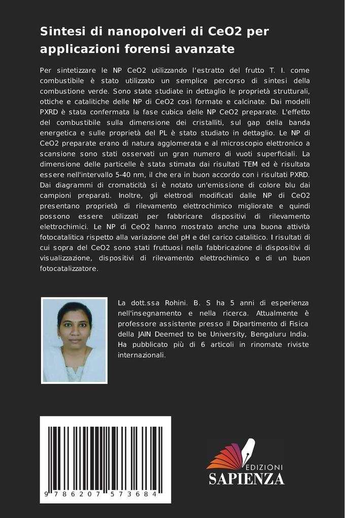 Weitere Ansicht: Sintesi di nanopolveri di CeO2 per applicazioni forensi avanzate | Rohini B. S., Kavyashree D.