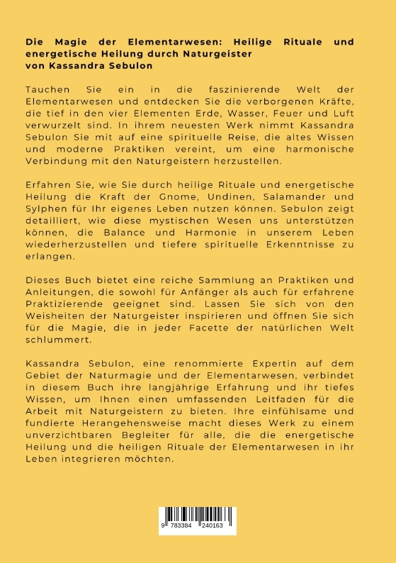 Weitere Ansicht: Die Magie der Elementarwesen | Kassandra Sebulon
