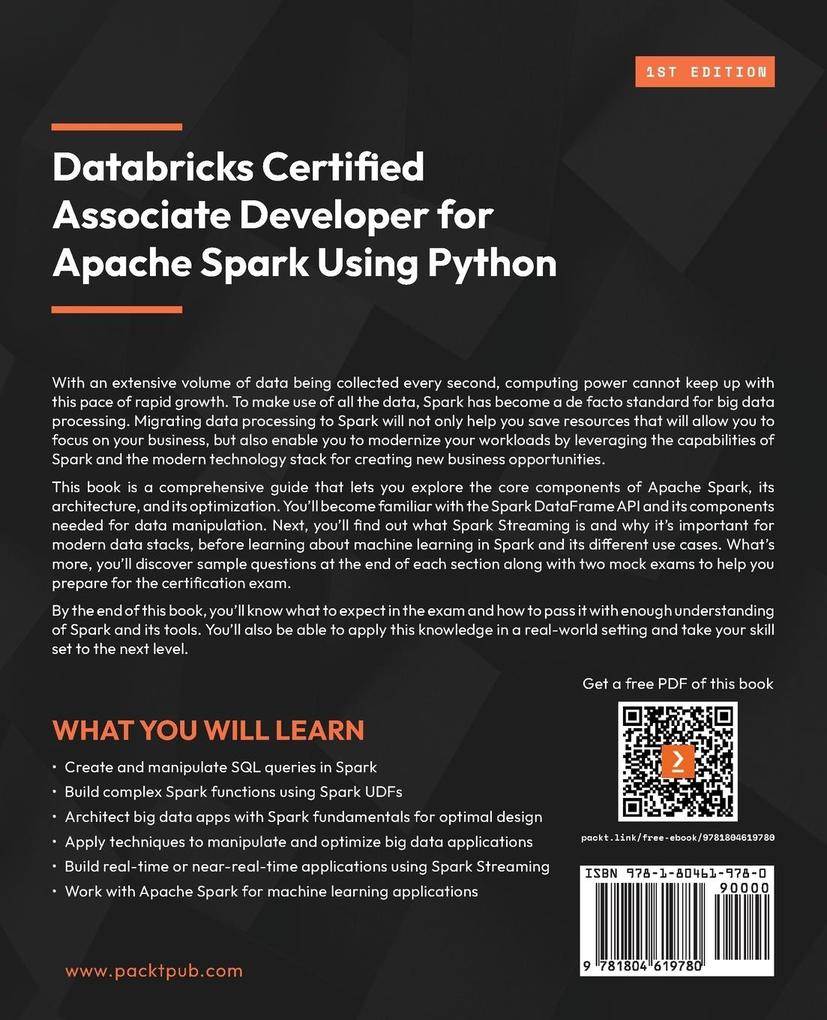 Weitere Ansicht: Databricks Certified Associate Developer for Apache Spark Using Python | Saba Shah