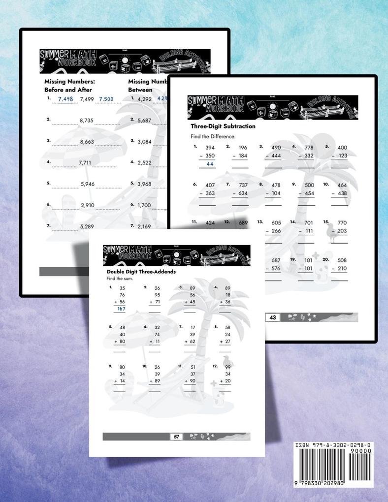 Weitere Ansicht: Summer Math Workbook | 2-3 Grade Bridge Building Activities | Summer Bridge Building