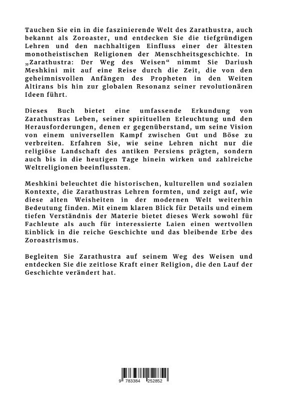 Weitere Ansicht: Zarathustra: Der Weg des Weisen | Dariush Meskini