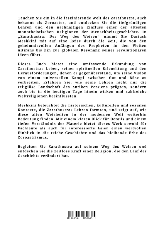 Weitere Ansicht: Zarathustra: Der Weg des Weisen | Dariush Meskini