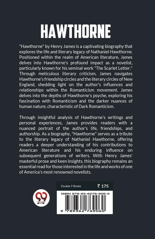 Weitere Ansicht: Hawthorne | Henry James