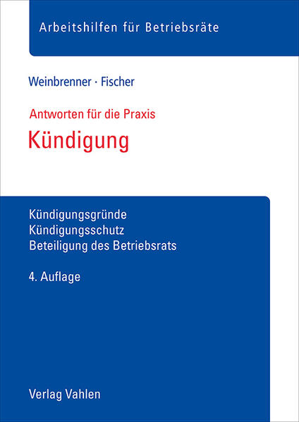 Produktbild: Kündigung | Lars Weinbrenner, Johan Fischer