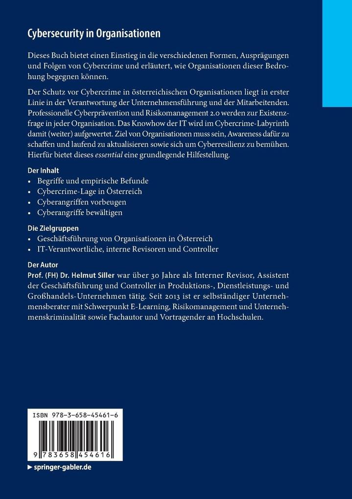Weitere Ansicht: Cybersecurity in Organisationen | Helmut Siller