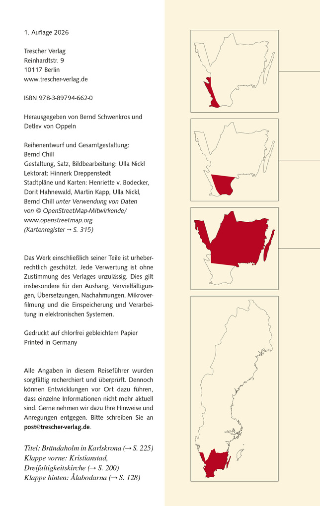Weitere Ansicht: TRESCHER Reiseführer Südschweden | Tanja Schridde