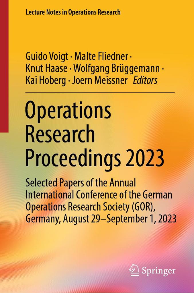 Produktbild: Operations Research Proceedings 2023
