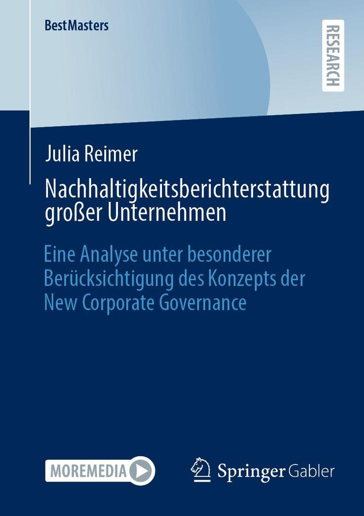 Produktbild: Nachhaltigkeitsberichterstattung großer Unternehmen | Julia Reimer