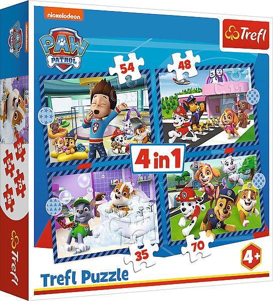 Produktbild: 4 in 1 Puzzle - PAW Patrol