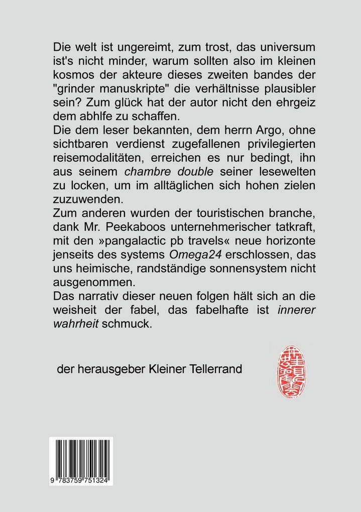 Weitere Ansicht: grinder manuskripte - continued | Jürgen Rahn