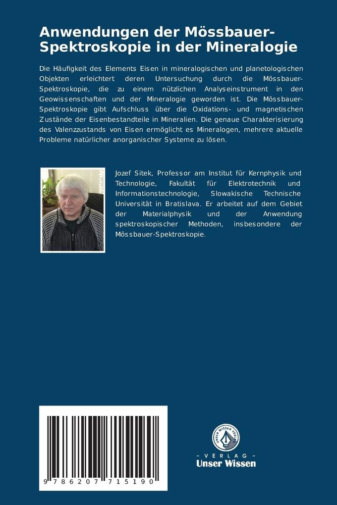 Weitere Ansicht: Anwendungen der Mössbauer-Spektroskopie in der Mineralogie | Jozef Sitek, Katarína Sedlaková, Július Dekan, Katarína Sedlacková