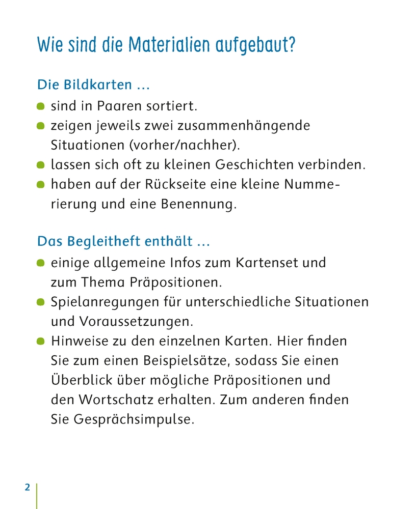 Weitere Ansicht: Präpositionen - über, unter, auf, vor...