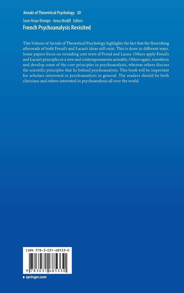 Weitere Ansicht: French Psychoanalysis Revisited