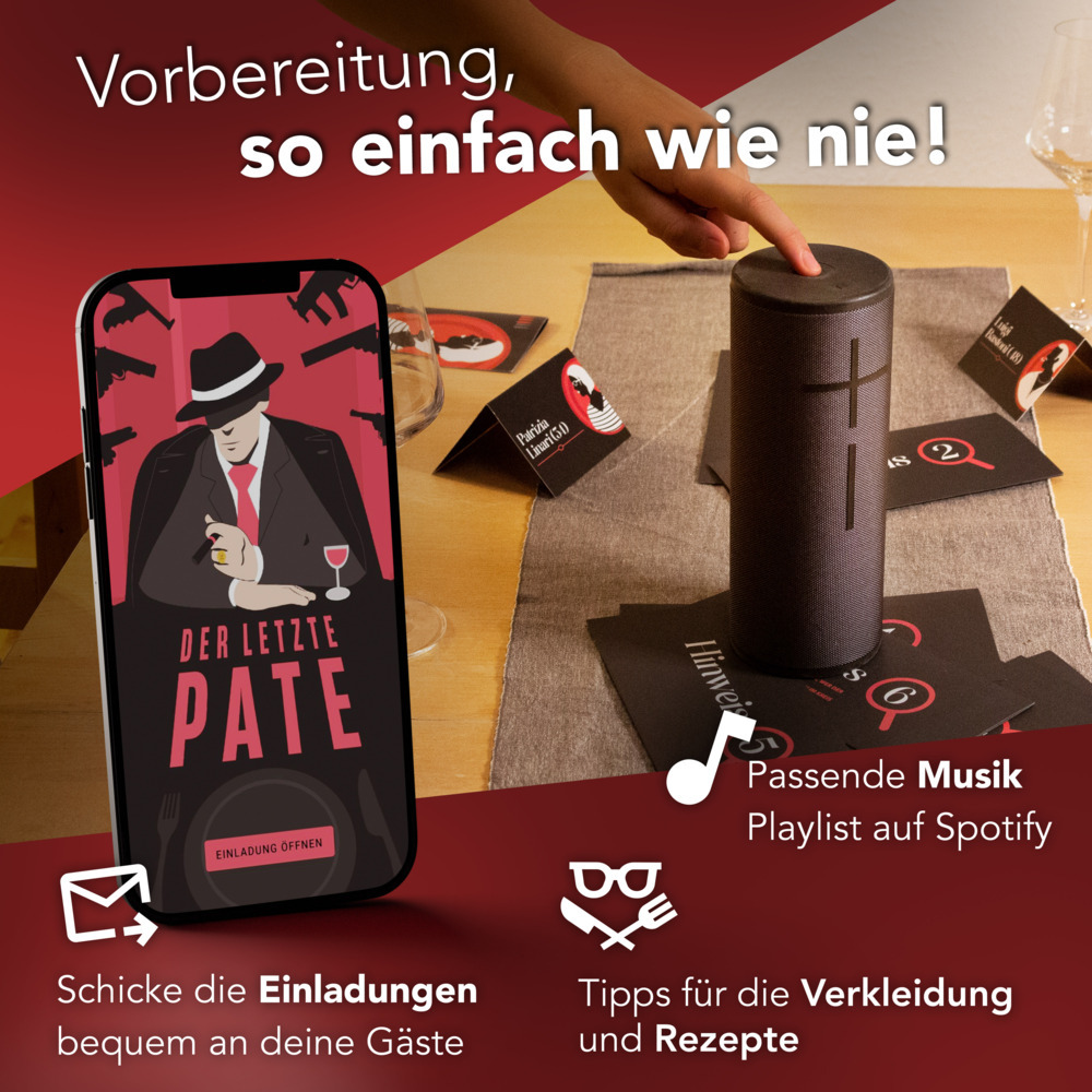 Weitere Ansicht: CRIMECASES Krimidinner: Der letzte Pate