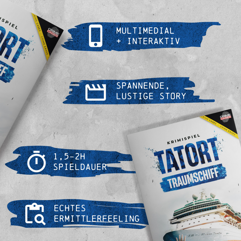 Weitere Ansicht: CRIMECASES Krimispiel: Tatort Traumschiff | Anna Müllers