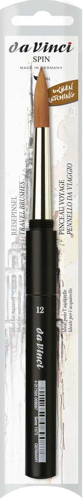 Produktbild: da Vinci Pinsel COSMOTOP-SPIN Aquarellpinsel, Serie 1573 Gr. 12, sogenannter Reisepinsel