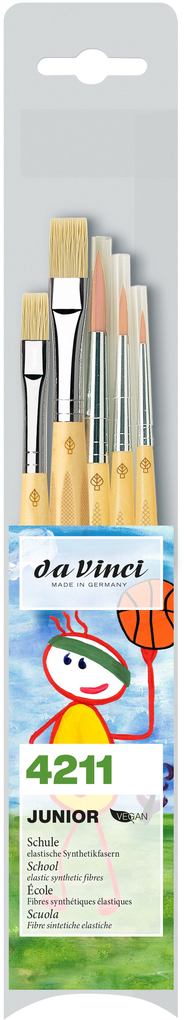 Produktbild: da Vinci Pinselset Allround- Malpinsel, 5er Set