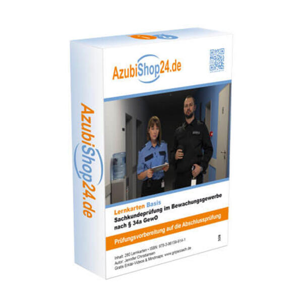 Produktbild: Lernkarten Sachkundeprüfung im Bewachungsgewerbe nach § 34a GewO | Jennifer Christiansen