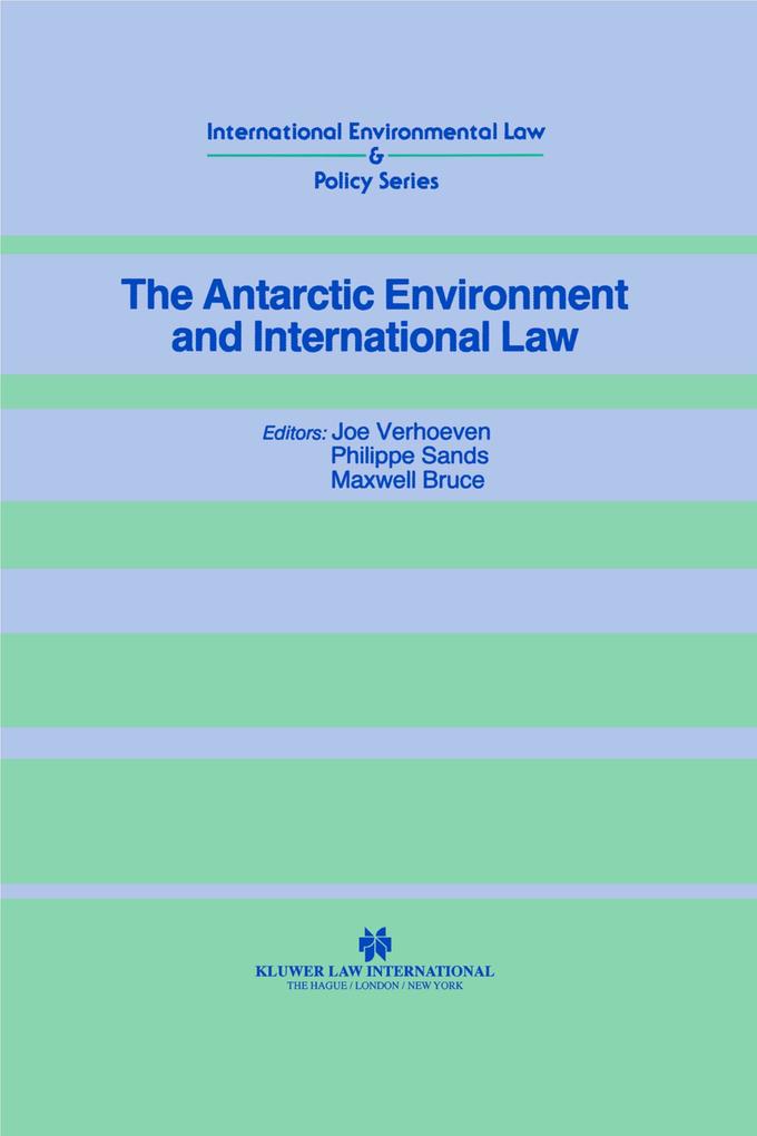 Produktbild: Antarctic Environment and International Law