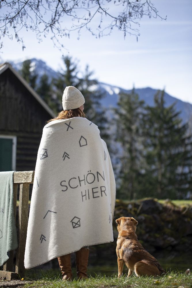 Weitere Ansicht: Wohndecke "Schön hier" (GRS)