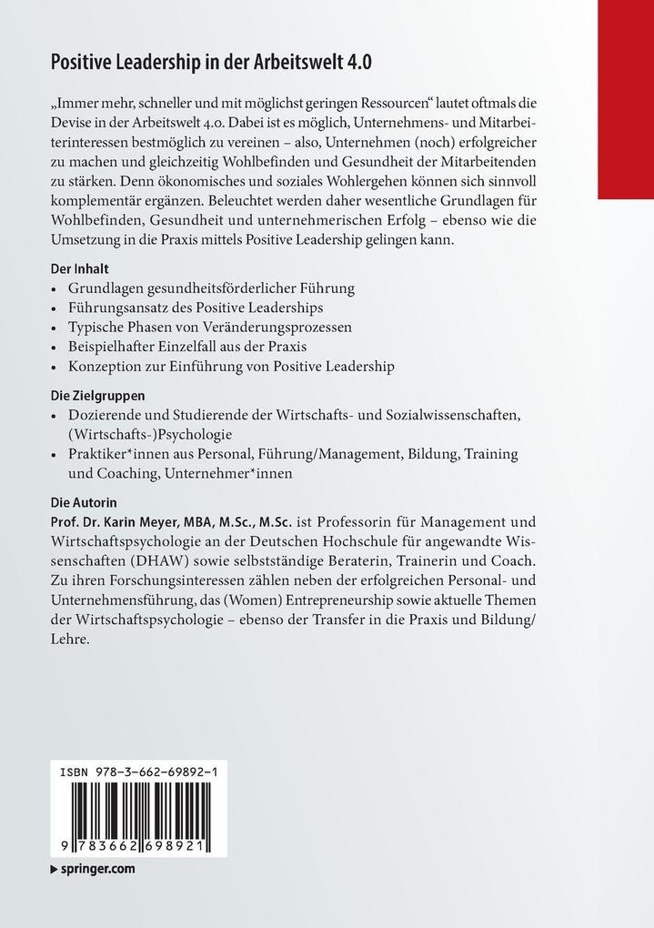 Weitere Ansicht: Positive Leadership in der Arbeitswelt 4.0 | Karin Meyer