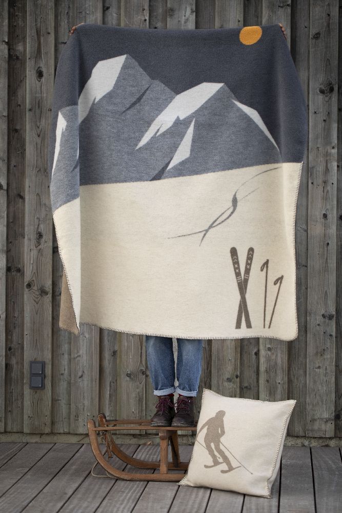 Weitere Ansicht: Wohndecke "skis & spuren" (GRS)