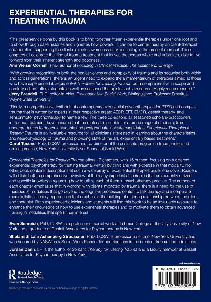 Weitere Ansicht: Experiential Therapies for Treating Trauma
