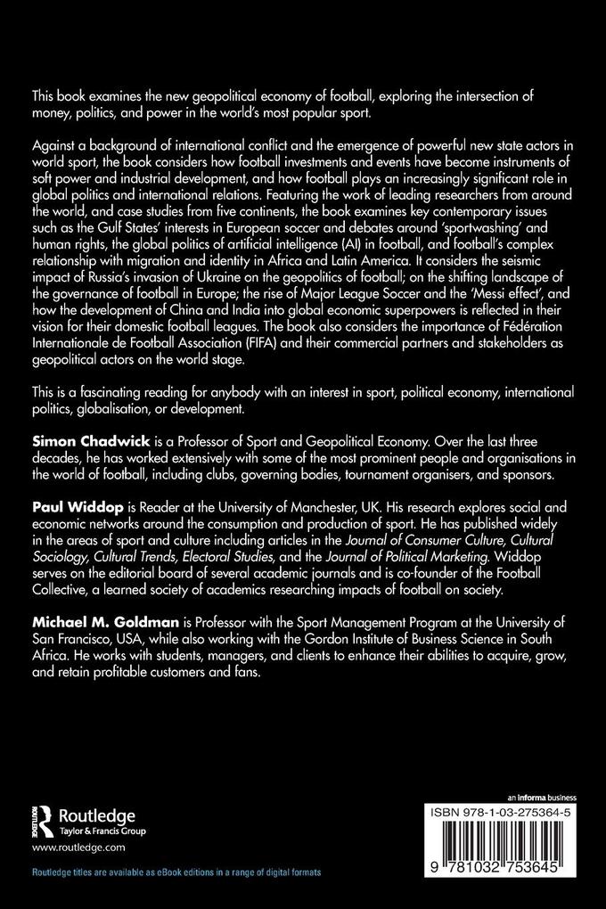 Weitere Ansicht: The Geopolitical Economy of Football