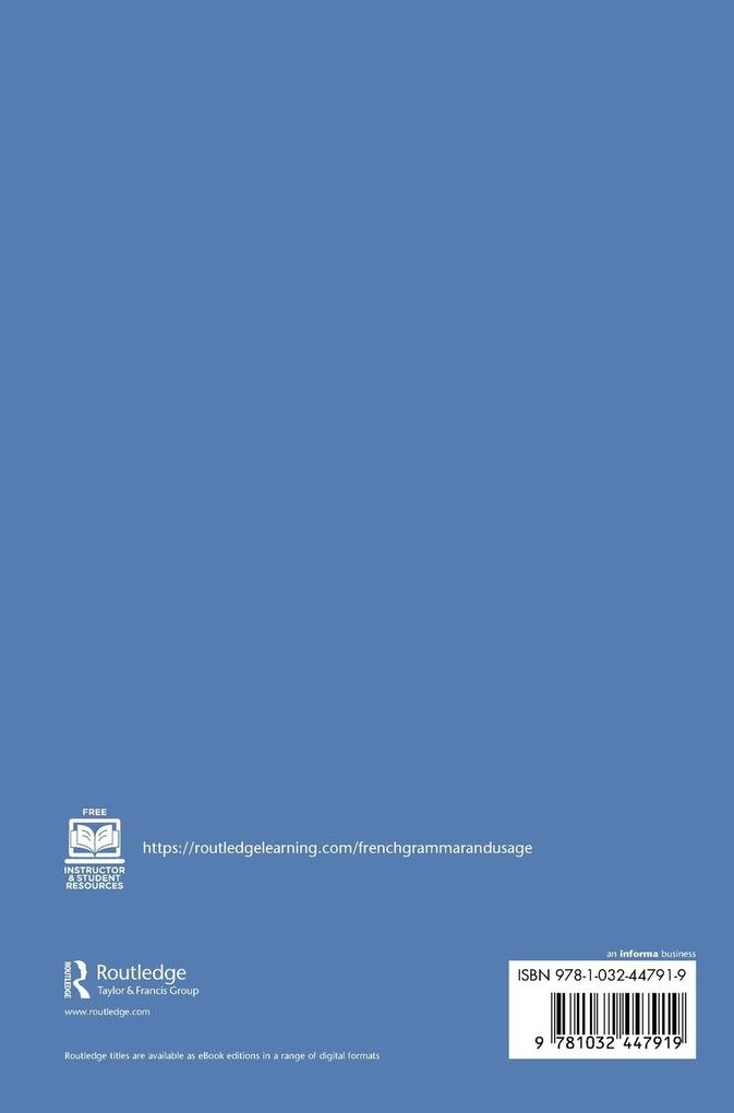 Weitere Ansicht: French Grammar and Usage | Marie-Noëlle Lamy, Richard Towell, Roger Hawkins